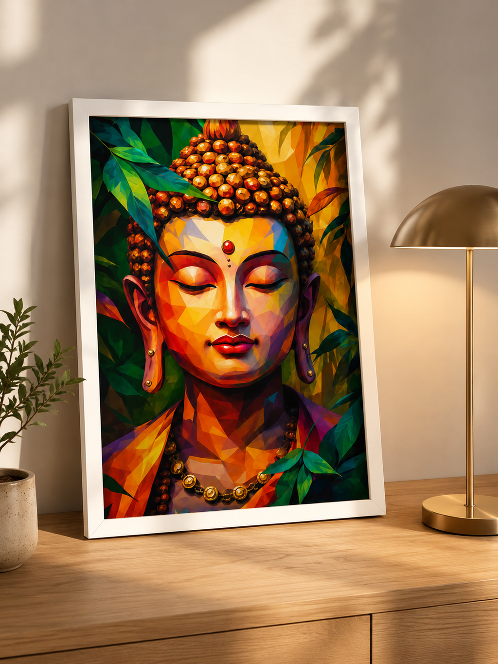 Golden Buddha Framed Poster